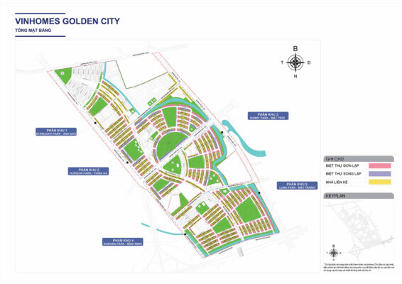 Vinhomes Dương Kinh - Vinhomes Golden City- mặt bằng